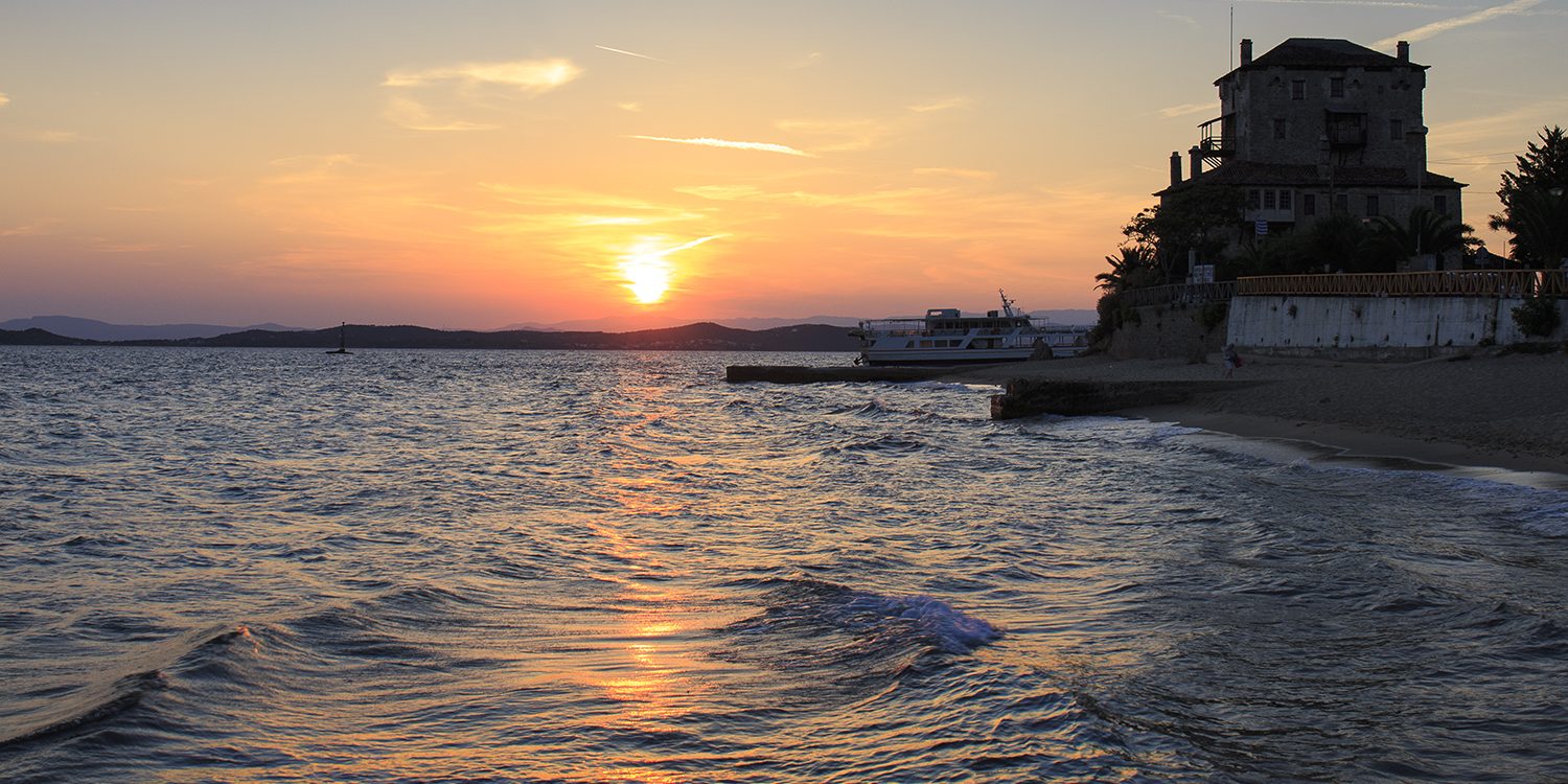 Old tower in Ouranoupoli