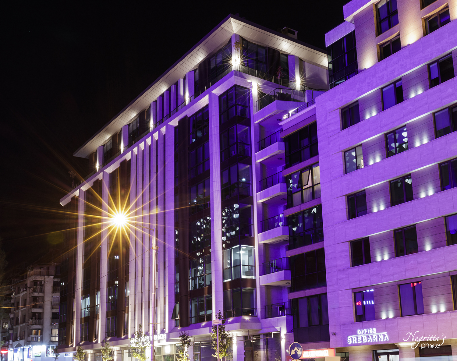 South Park Building night